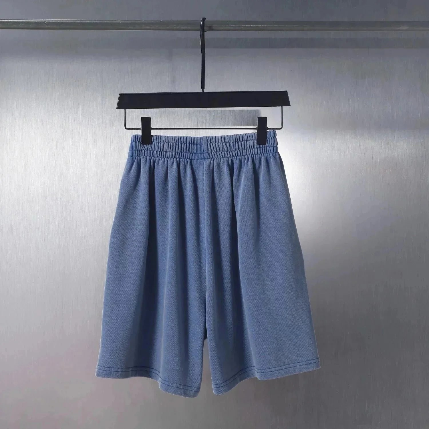 Washed Letter Logo Casual Shorts Relaxed Fit photo 6
