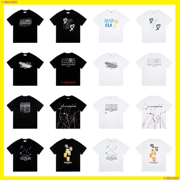 Maison Margiela Numbers Print T-Shirt White/Black - 42