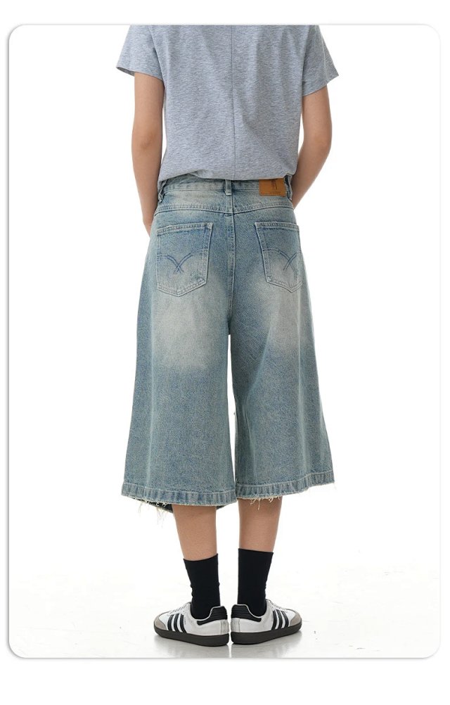 11KN distressed denim shorts Jeans: seller detail photo 12