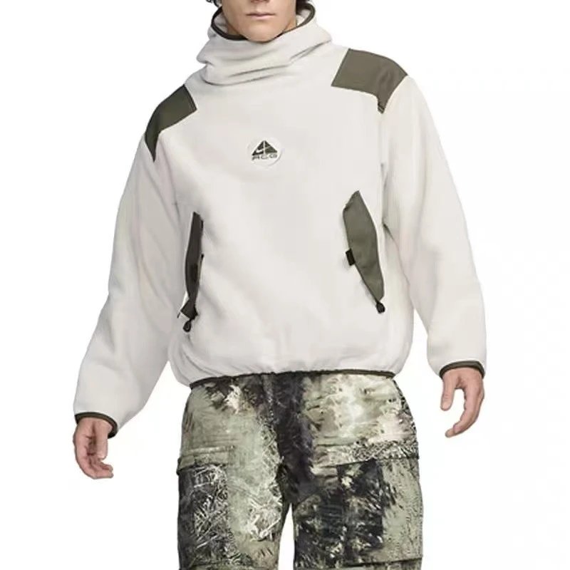 ACG Fleece Hoodie Collaborative Mockneck Sherpa Sweatshirt Warm photo 6