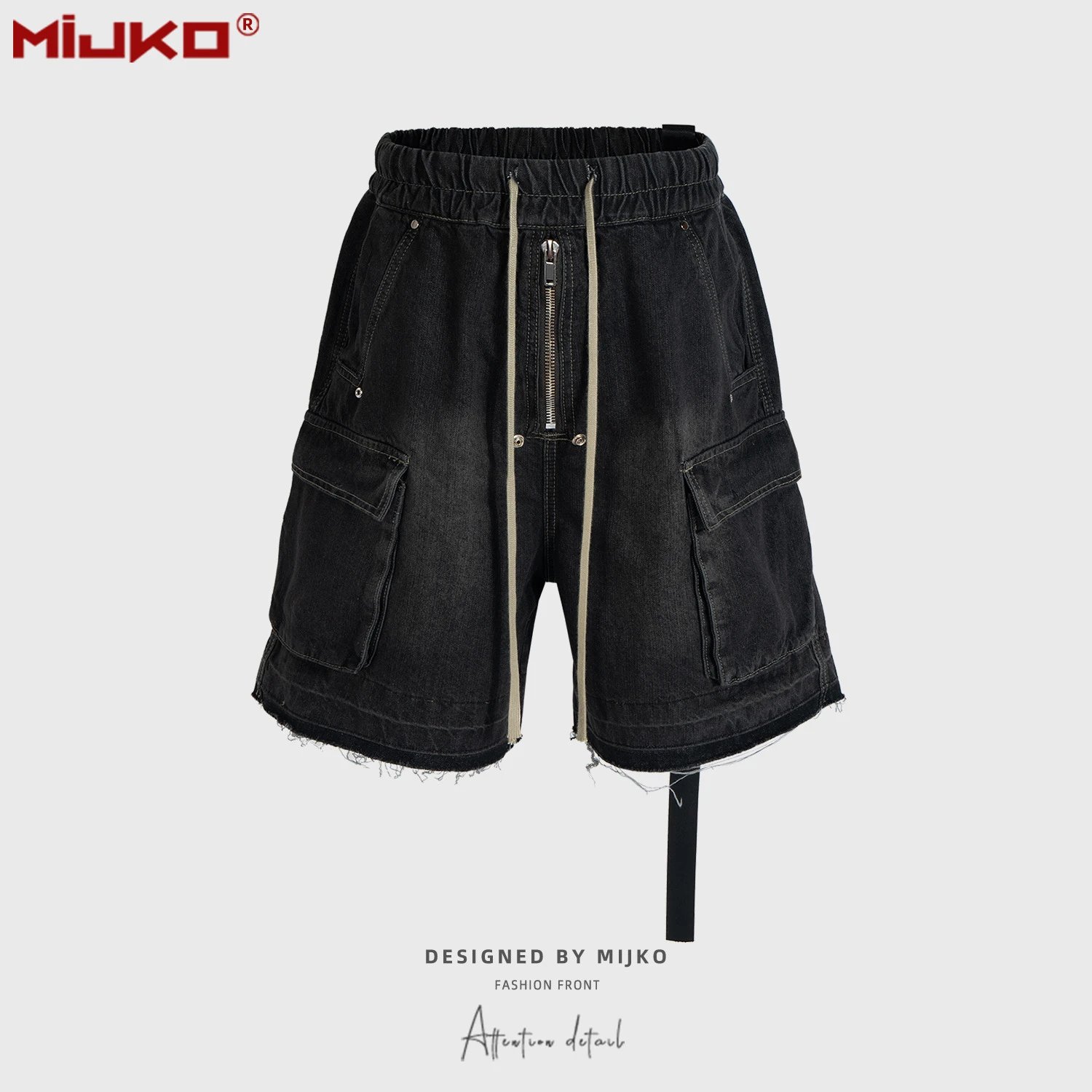 Multi-Pocket Denim Shorts photo 2