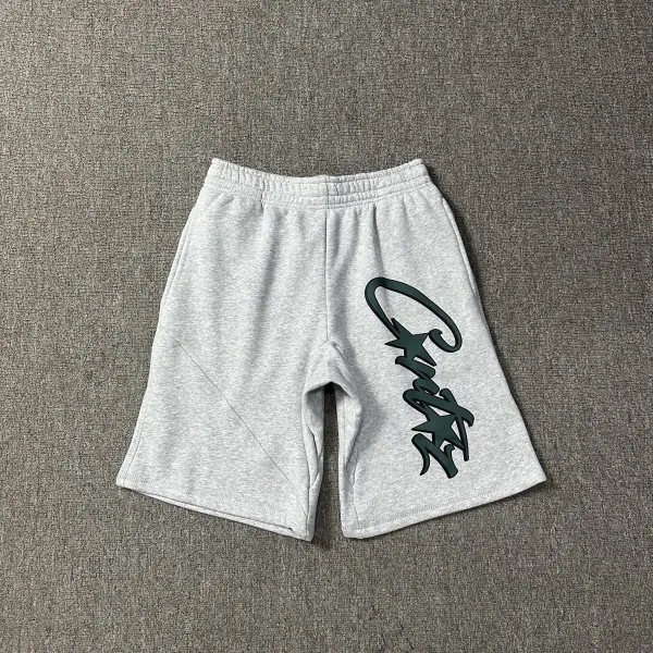 Design Logo Patch Gray Sweat Shorts - 30