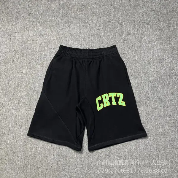 Design Logo Patch Gray Sweat Shorts - 47