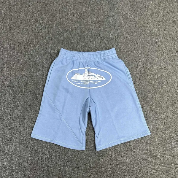 Design Logo Patch Gray Sweat Shorts - 13