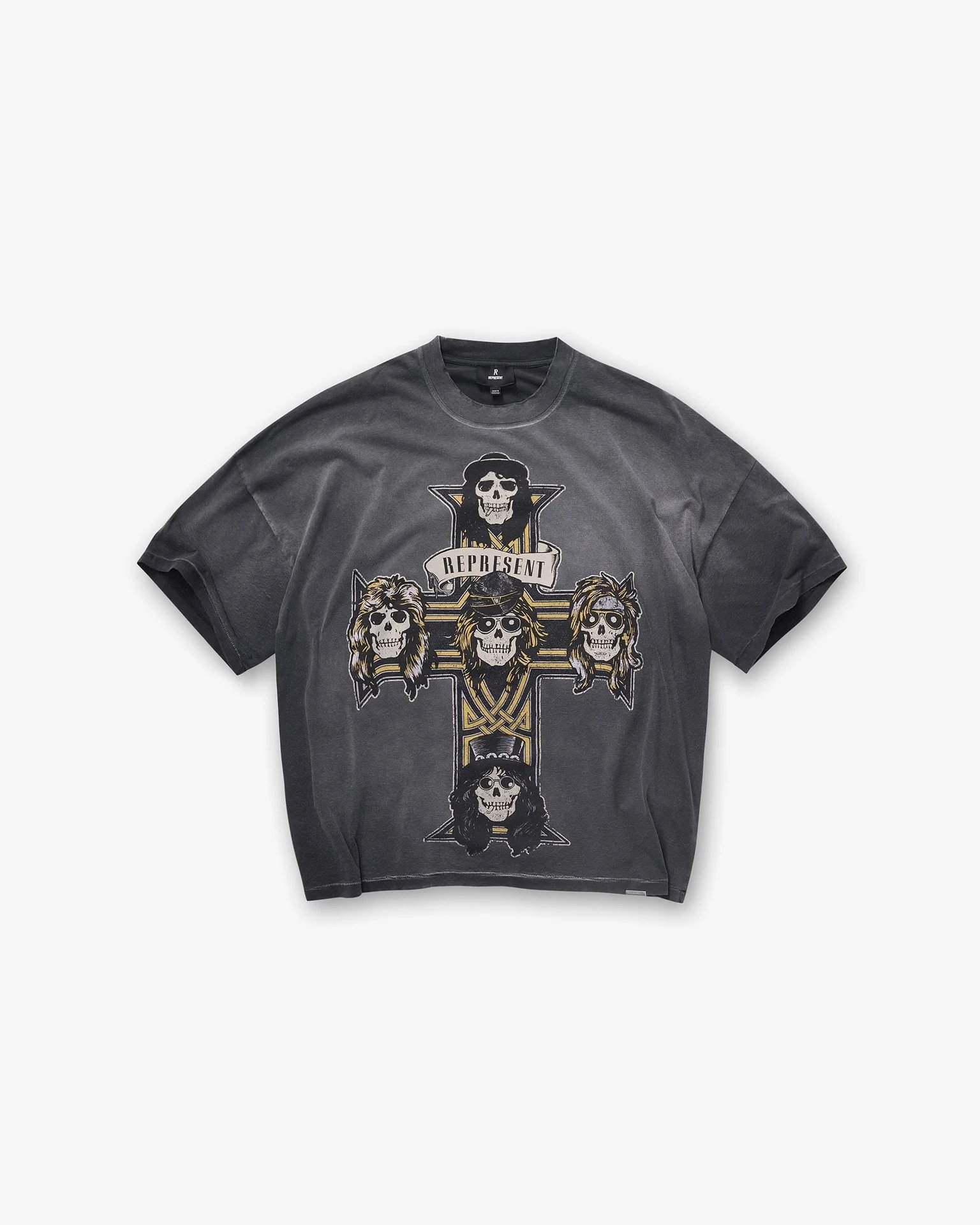 Skull Band Graphic T-Shirt photo 2