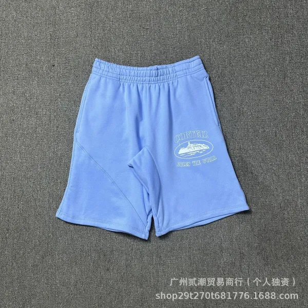 Design Logo Patch Gray Sweat Shorts - 36