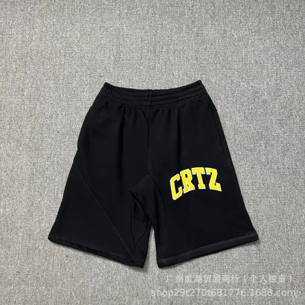 Design Logo Patch Gray Sweat Shorts - 46