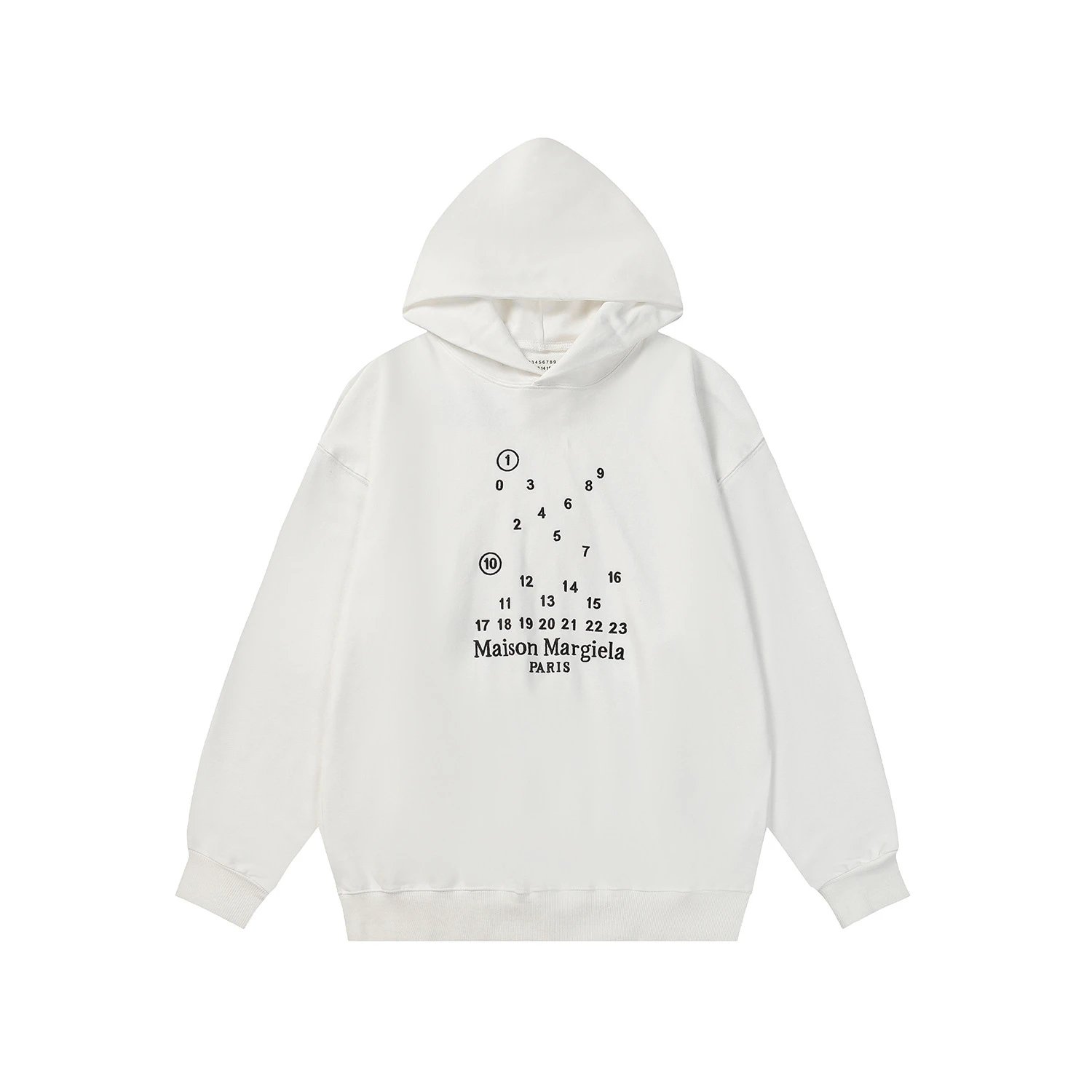 Inverted Letter Zip Hoodie Unisex photo 5
