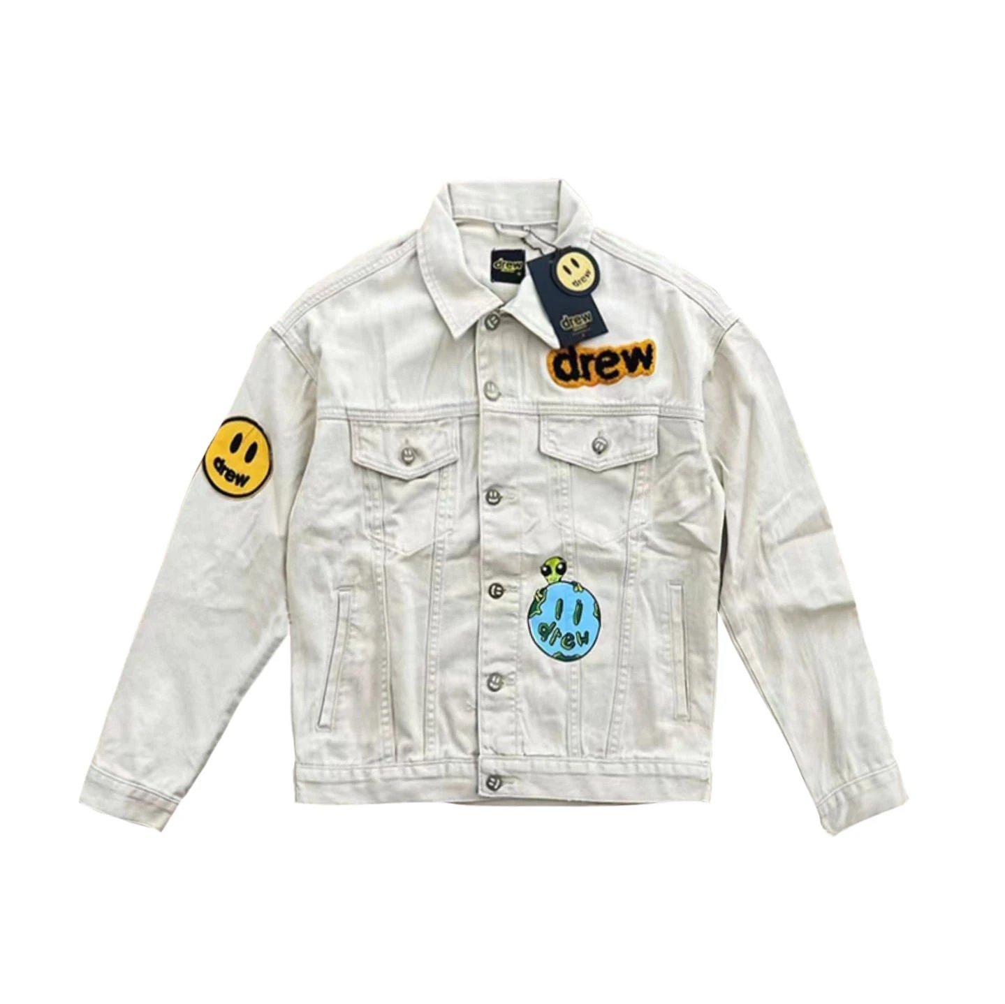 Smiley Washed Denim Jacket photo 6