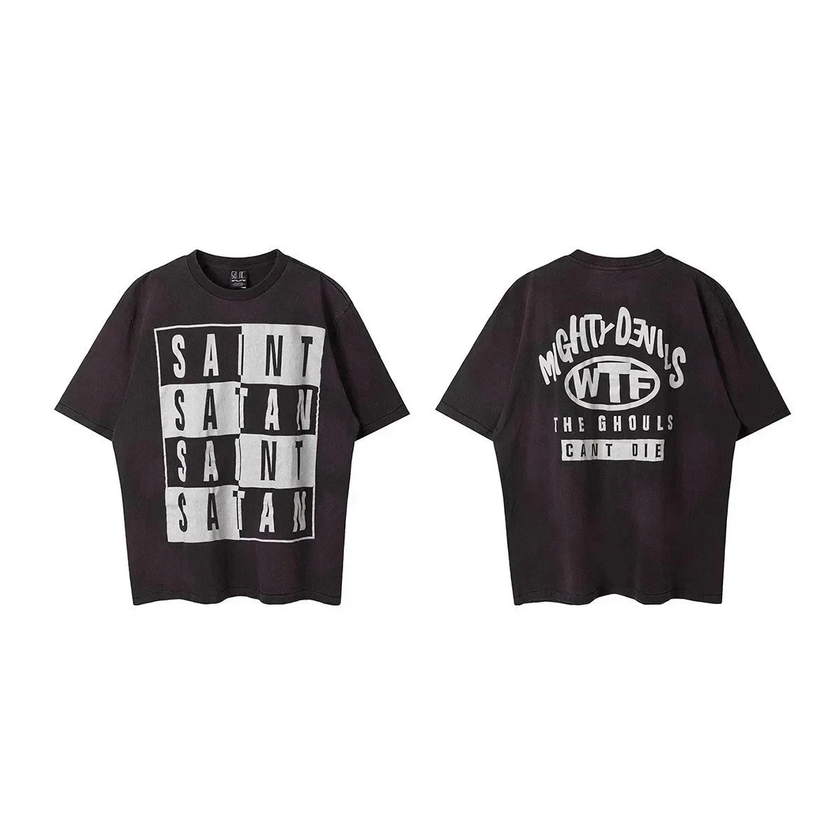 Distressed Print Short-Sleeve T-Shirt photo 7