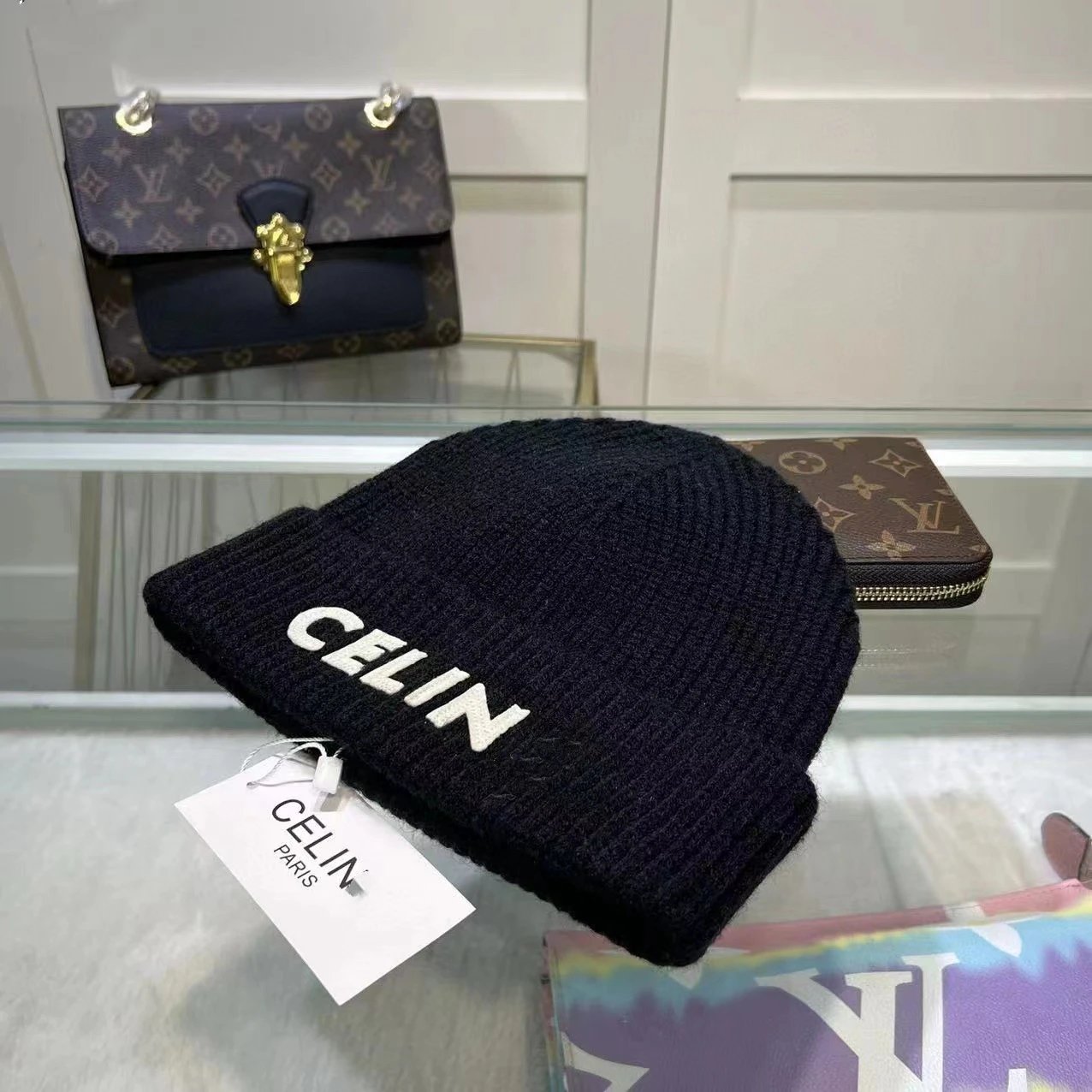 Knit Letter Beanie photo 4