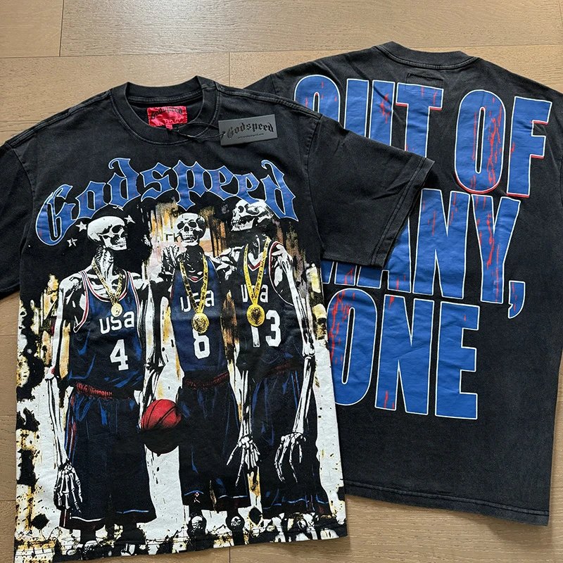 Skull Rock Band Oversized Short Sleeve T-Shirt photo 3