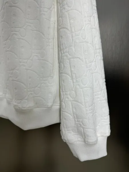 Dior Oblique Embossed Hoodie White - 4