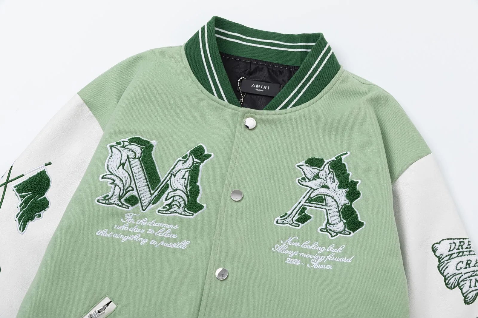 Angel Embroidered Baseball Jacket photo 7