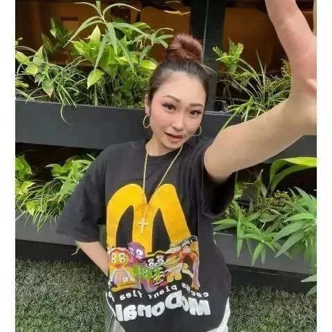 XYZ Summer Letter Cartoon Print T-Shirt