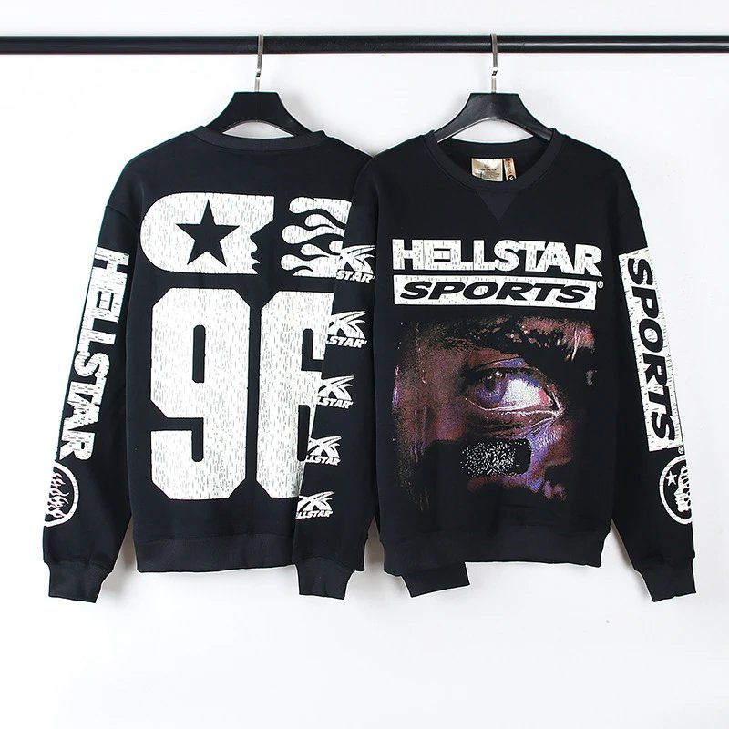Eye Graffiti Print Sherpa Hoodie