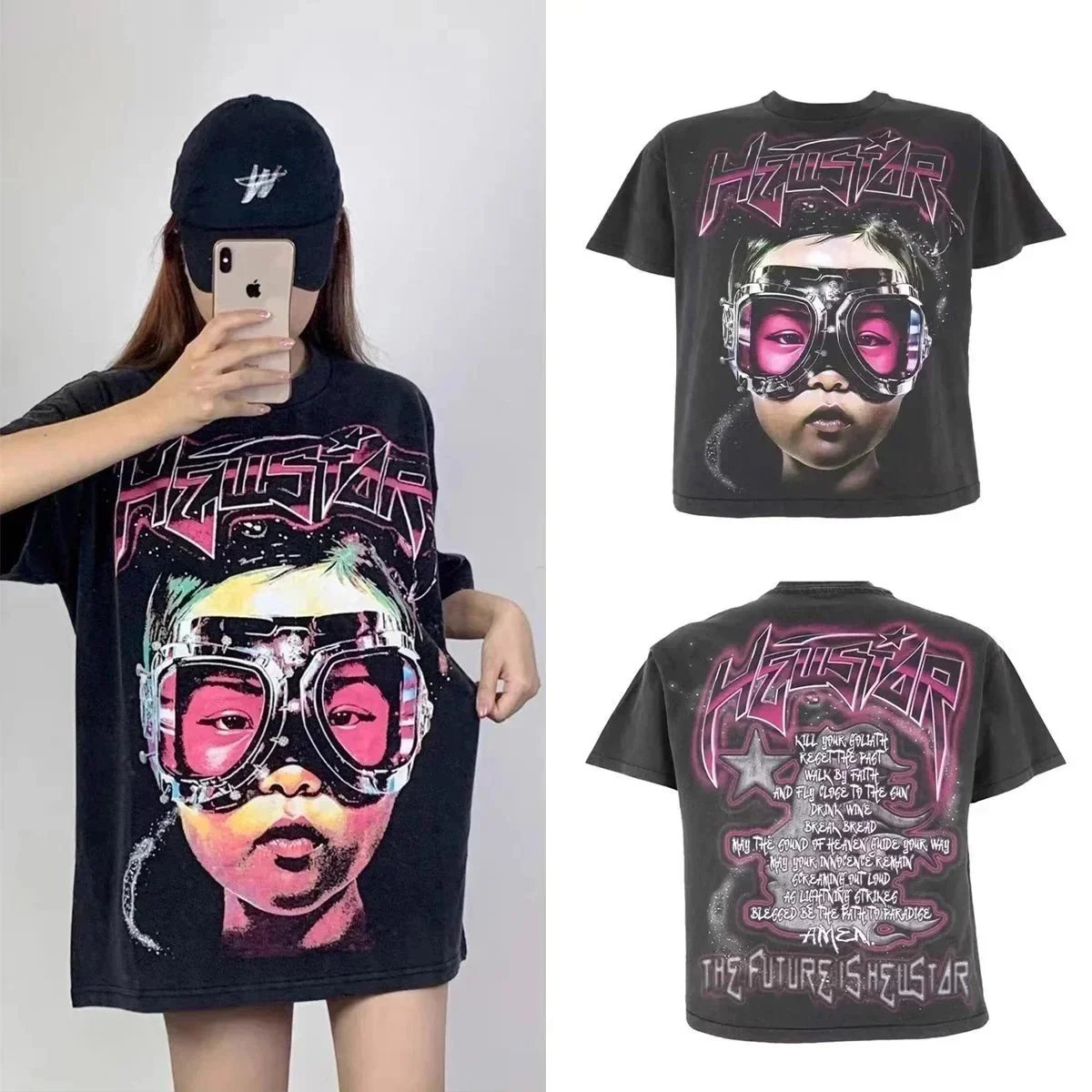 Alien Print T-Shirt photo 5