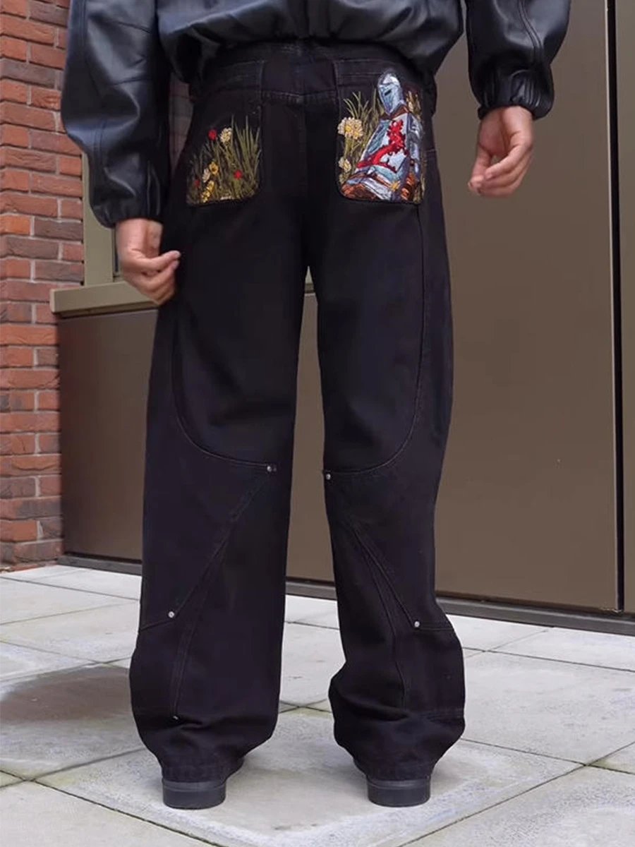Floral Fall Embroidered Jeans photo 6