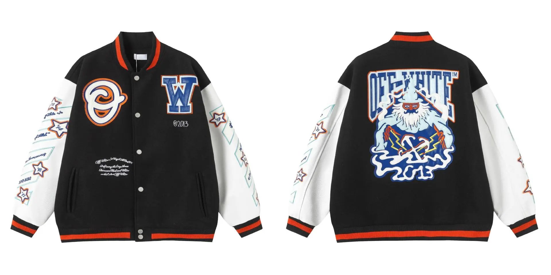 Logo Embroidery Baseball Jacket photo 6