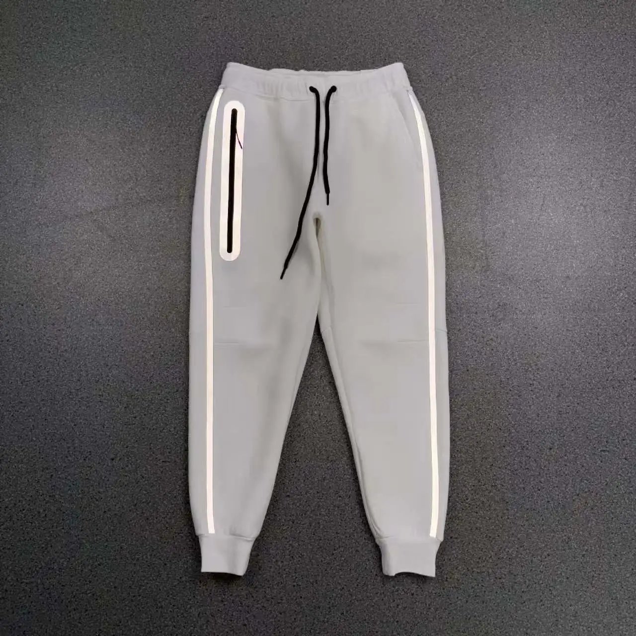 Spring Reflective Stripe Cotton Hoodie and Sweatpants Set photo 8