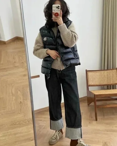 Moncler Maya Vest Black Down Vest - 4