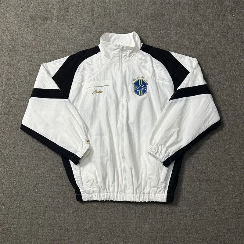 Logo Embroidered Spliced Windbreaker Set photo 7