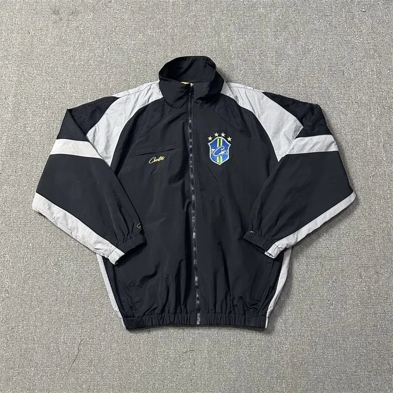 Logo Embroidered Spliced Windbreaker Set photo 6