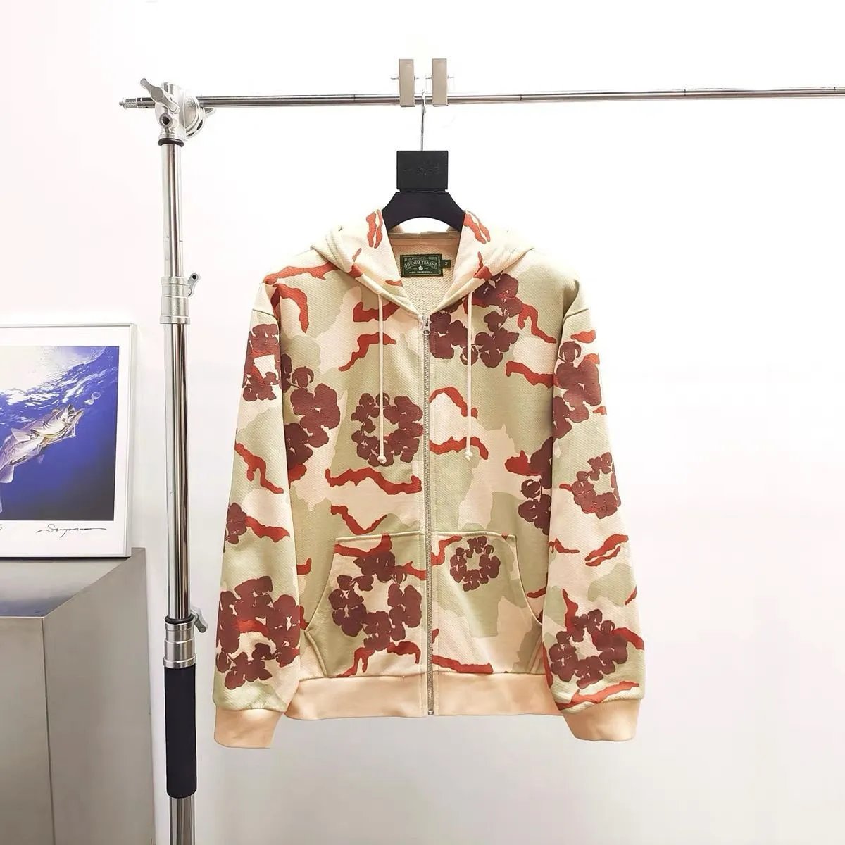 Camo Foam Hoodie and Jogger Set photo 3