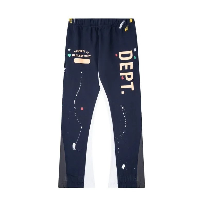 Letter Splash Print Casual Pants photo 3