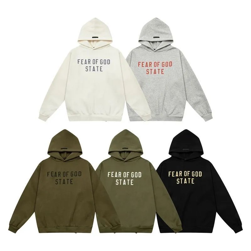 STATE Letter Drawstring Hoodie photo 7