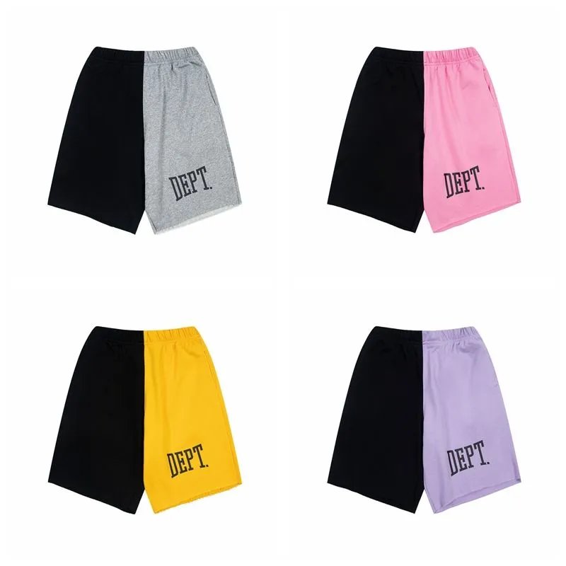 Contrast Patchwork Cotton Terry Shorts photo 8