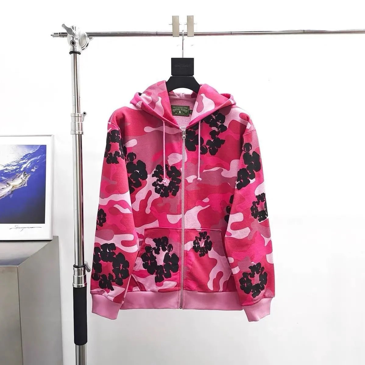 Camo Foam Hoodie and Jogger Set photo 2