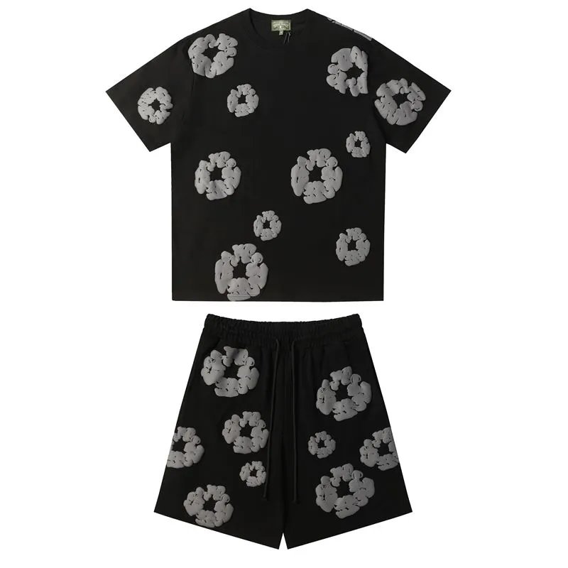 Foam Print T-Shirt and Shorts Set photo 4
