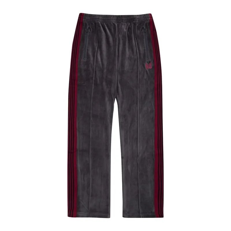 Embroidered Velvet Zip Jacket and Pants Set photo 7