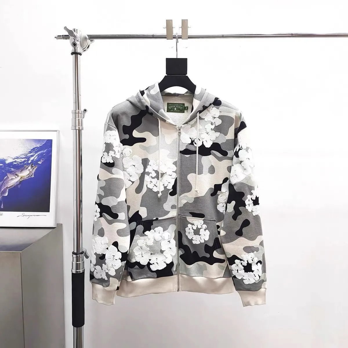 Camo Foam Hoodie and Jogger Set photo 4