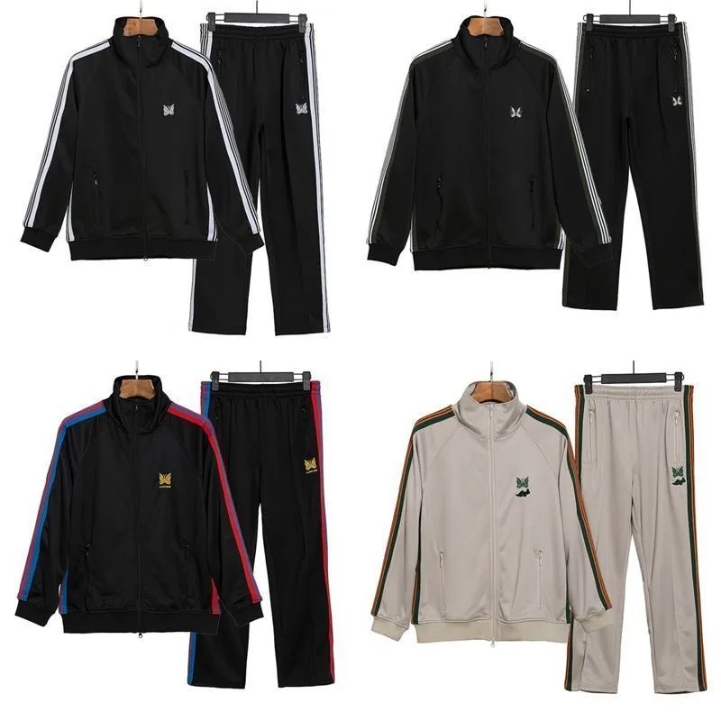 Embroidered Track Jacket and Pants Set