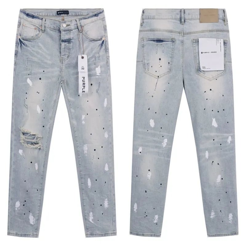 Distressed Splatter Denim Jeans photo 3