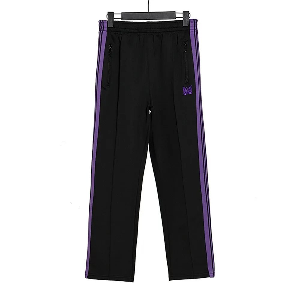 Embroidered Track Straight Pants photo 5