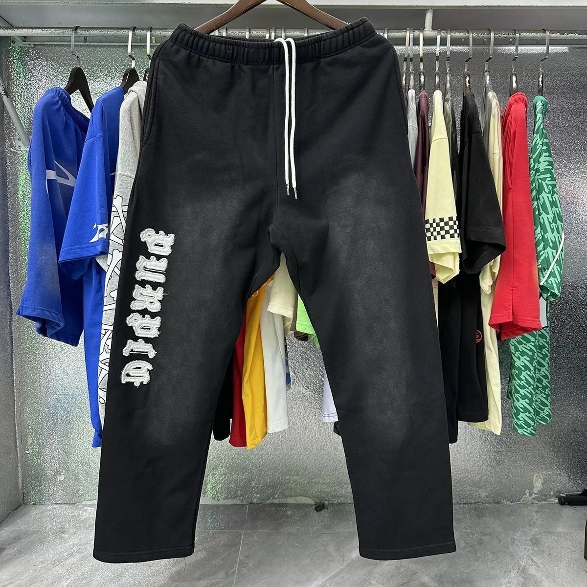 Gothic Letter Embroidered Hoodie photo 3