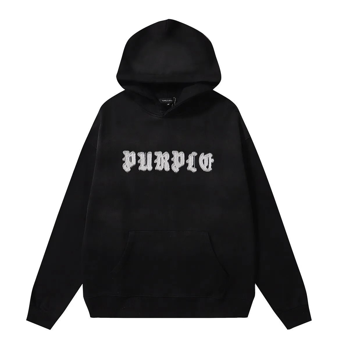 Gothic Letter Embroidered Hoodie and Pants Set photo 2