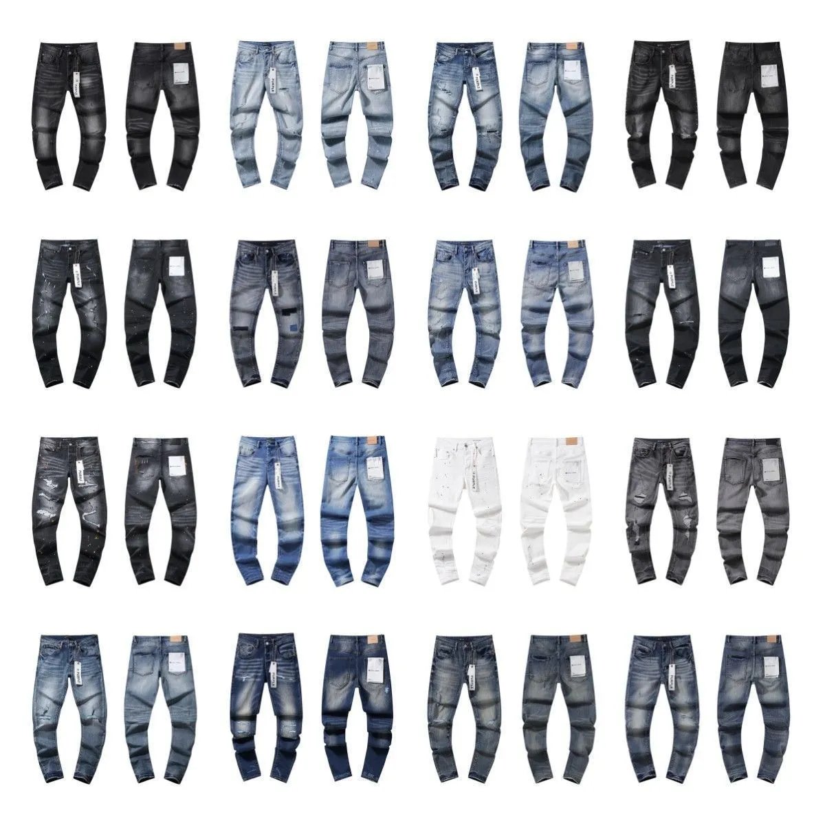 Splatter Print Distressed Denim Jeans