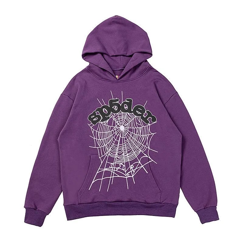 555 Spider Web Foam Print Hoodie and Jogger Set photo 8