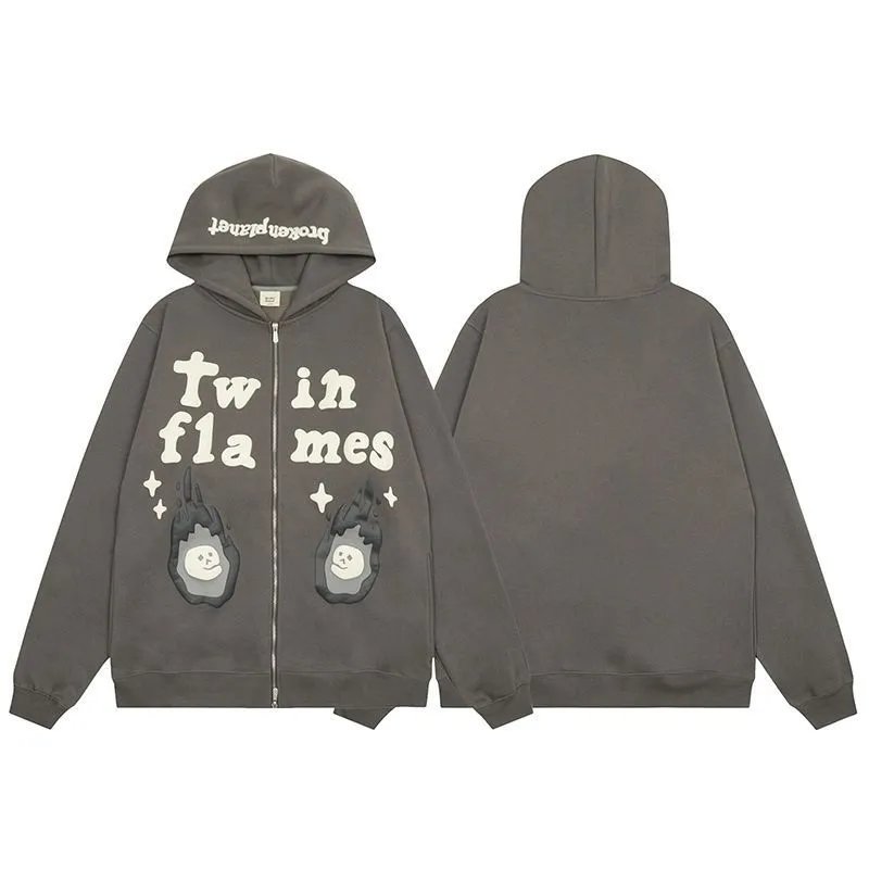 Fall Winter Zip Hoodie with Fleece