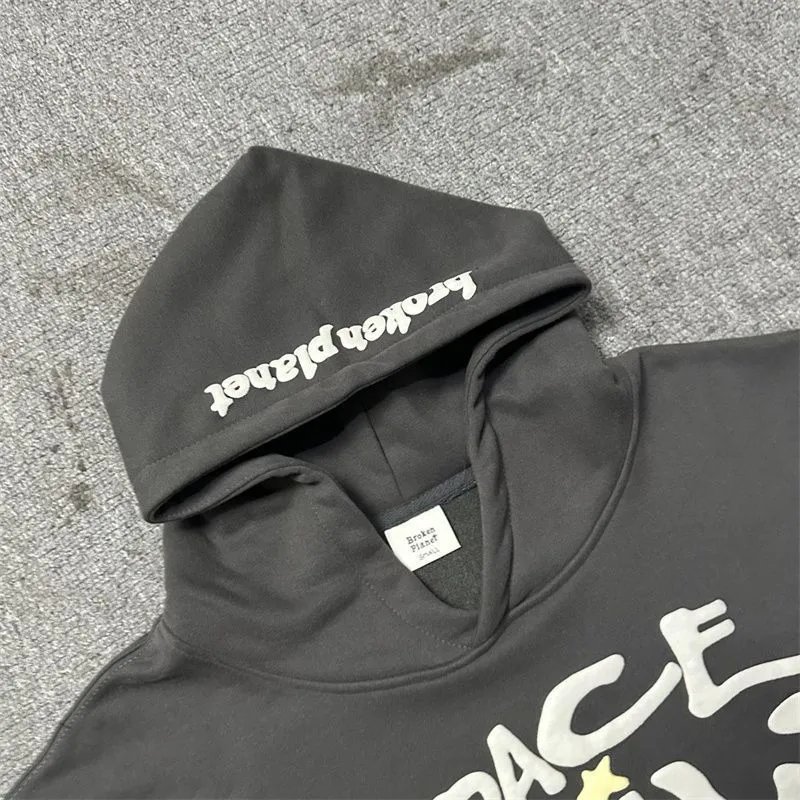 Letter Skull Foil Print Hoodie photo 8