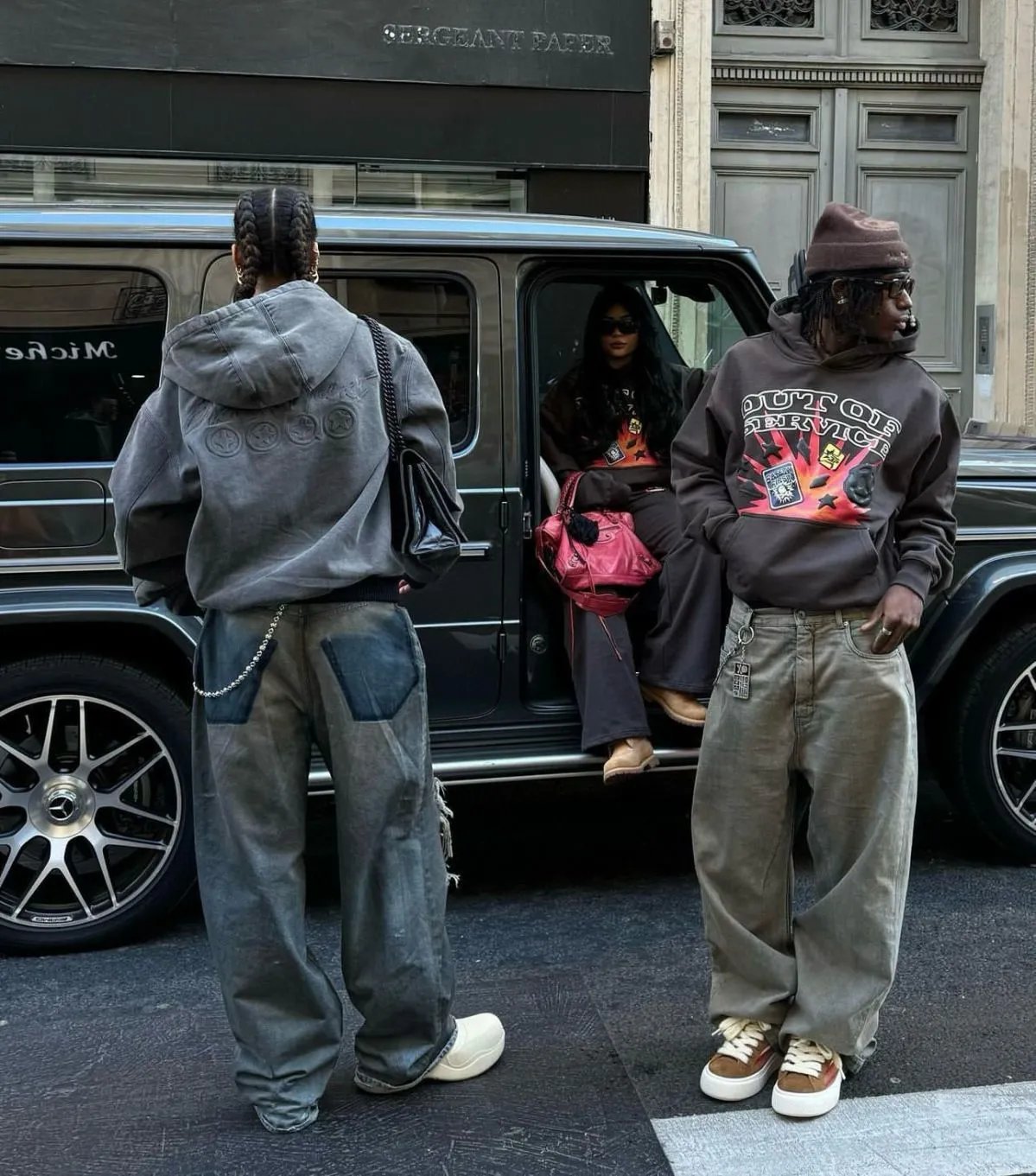 Foil Print Hoodie and Pants Set photo 8