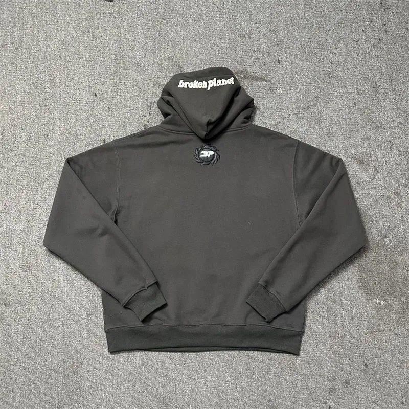 Letter Skull Foil Print Hoodie photo 7