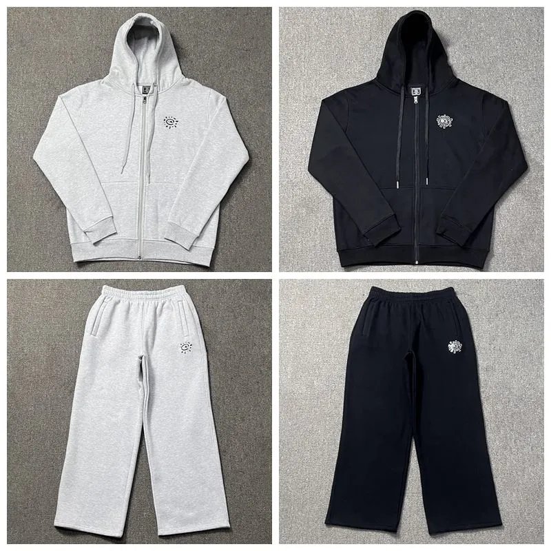Embroidered Fleece Hoodie and Pants Set photo 6