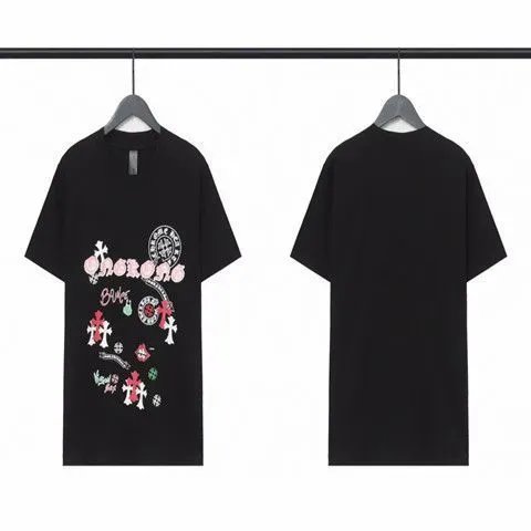 Cross and Mantra Print Cotton T-Shirt photo 5