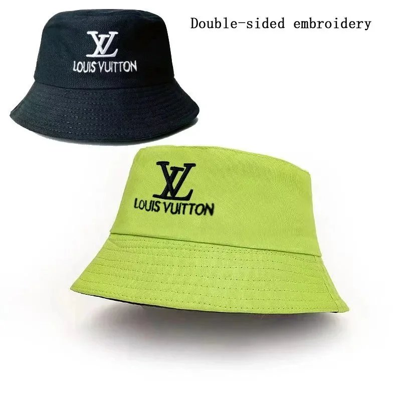 Louis Vuitton Hats Reversible embroidered bucket hat — L-V green and black (can be worn on both sides)