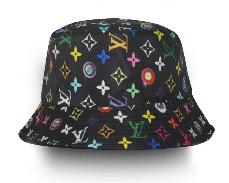 Louis Vuitton Hats Reversible embroidered bucket hat — L-V Black print 2